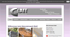 Desktop Screenshot of natursteinwerk-glatt.de